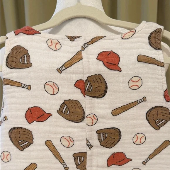 Angel Dear - Boys Baseball Print Romper - Size: 3T - Picture 6 of 10